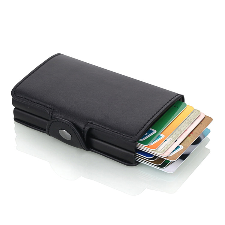 Automatic Pop Up Anti-Furtum Duplex Aluminium Card Wallet