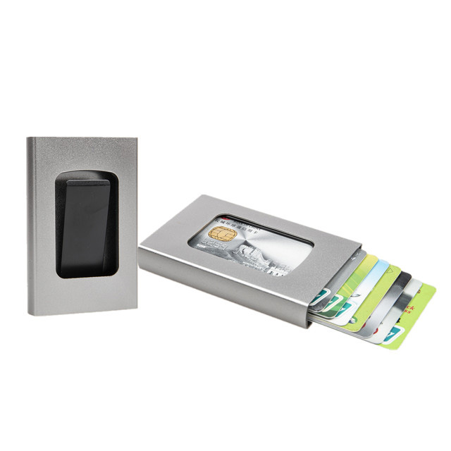 RFID Blacking Secure Pocket Wallet Aluminium Cash and Card Holder